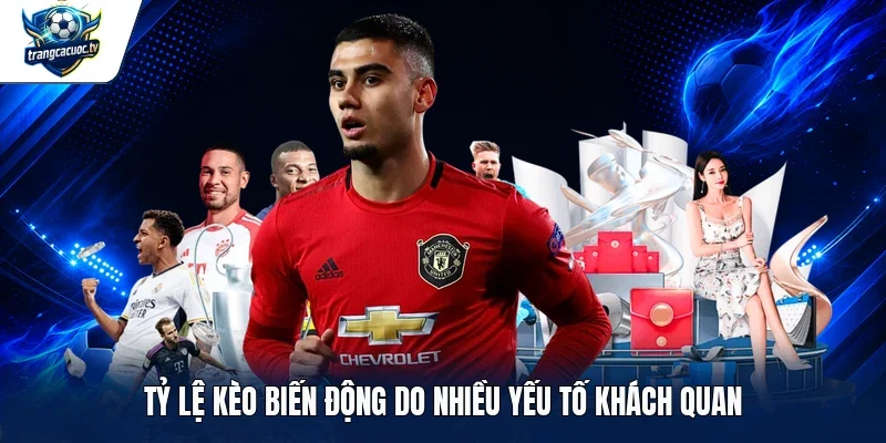 Tỷ lệ kèo biến động do nhiều yếu tố khách quan 